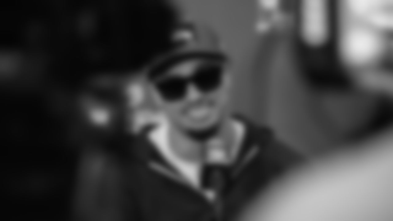 Seahawks wide receiver Jaxon Smith-Njigba (11) at day one of press conference Media Availability on February 3, 2026.