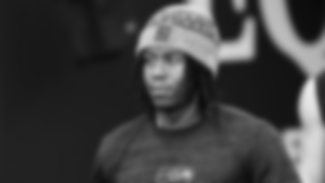 Seahawks wide receiver Rashid Shaheed (22) warms up at Lumen Field for the NFC divisional round game vs. the San Francisco 49ers on January 17, 2026.