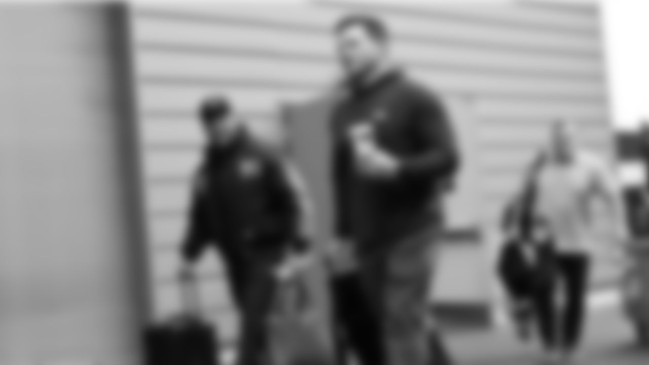 Seahawks head coach Mike Macdonald departed the Virginia Mason Athletic Center on Saturday, November 15, 2025 for the Week 11 trip to Los Angeles.