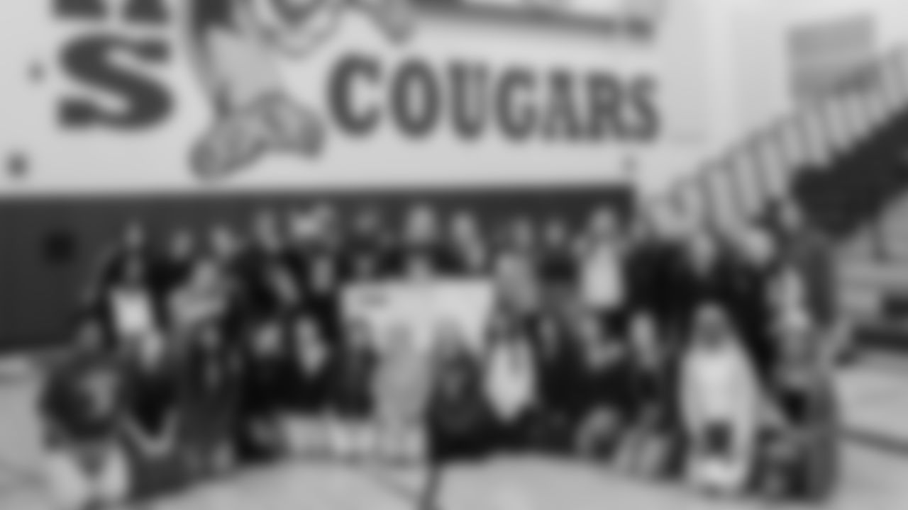 The Seahawks, Safeway, Delta Air Lines, Coca-Cola, and Head & Shoulders surprised Lakewood High School with a grant to help implement their first girls flag football team on November 25, 2025.