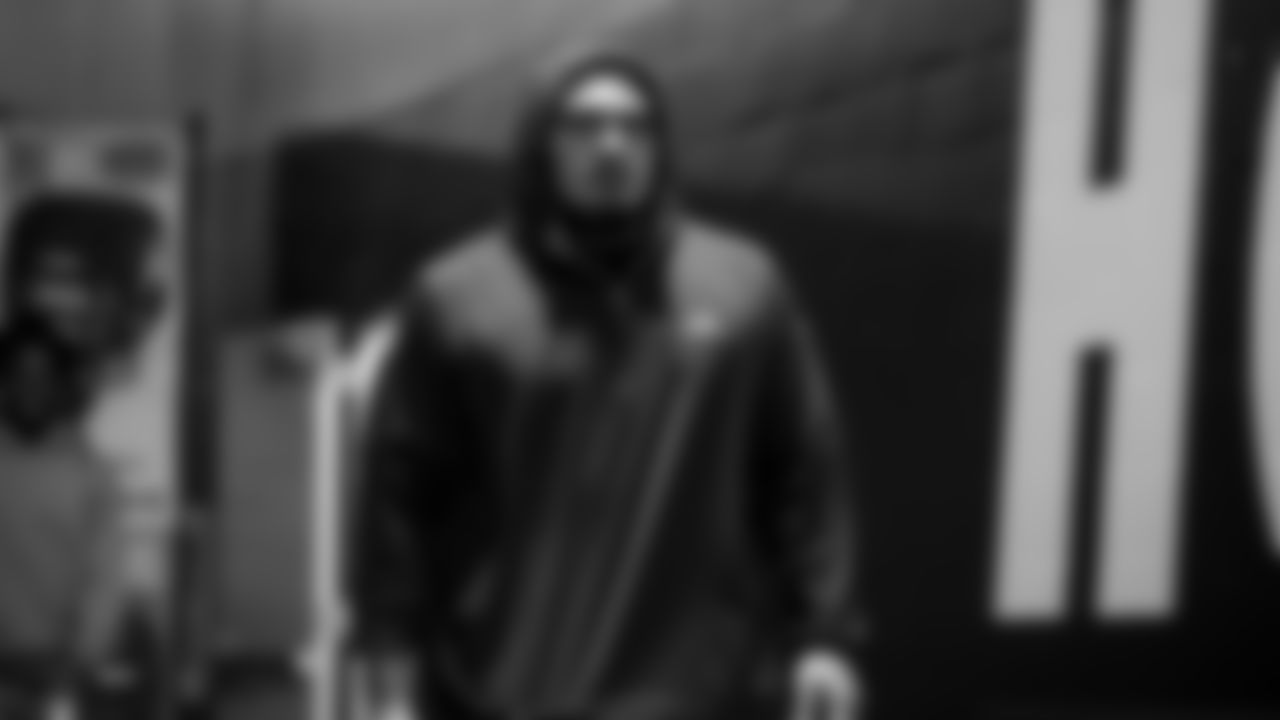 Seahawks nose tackle Brandon Pili (95) arrives at Lumen Field for the Week 10 matchup vs. the Arizona Cardinals.