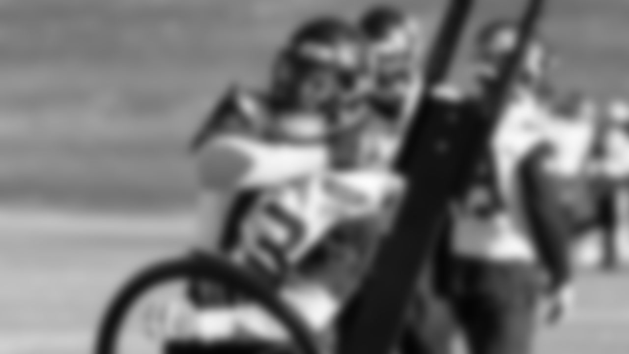 Seahawks linebacker Ernest Jones IV (13) practiced on Wednesday, January 21, 2026 at the Virginia Mason Athletic Center.