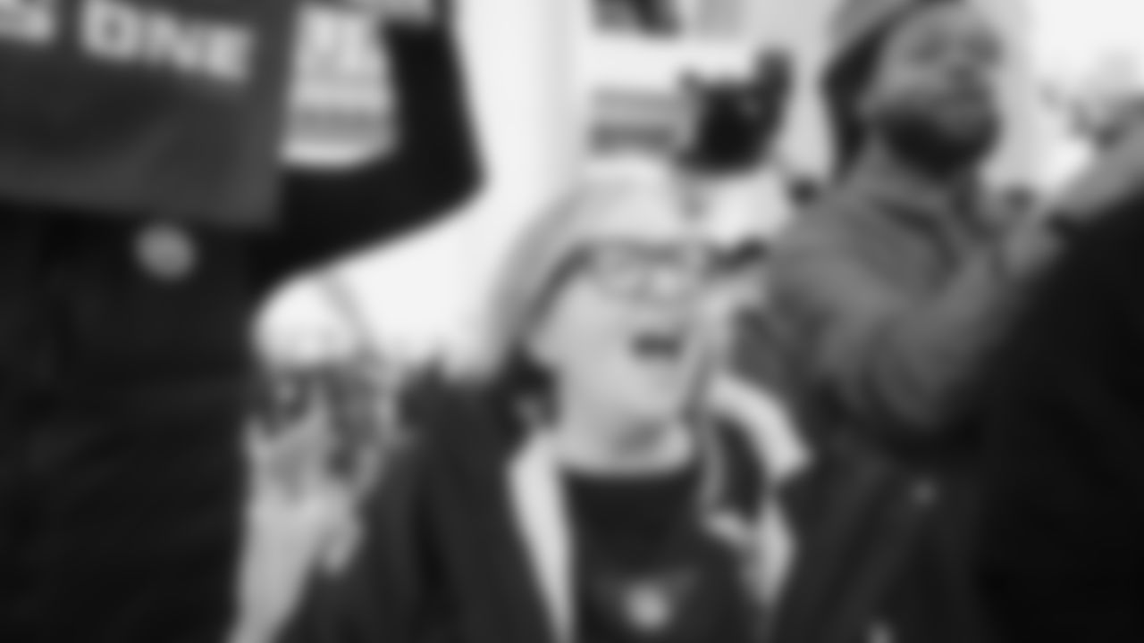 Jody Allen raising the flag before the NFC Championship kickoff on January 25, 2026.