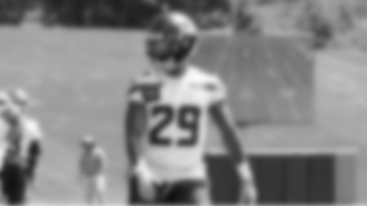 Seahawks cornerback Josh Jobe (29) participated in a workout on day two of minicamp on Wednesday, June 11, 2025 at the Virginia Mason Athletic Center.