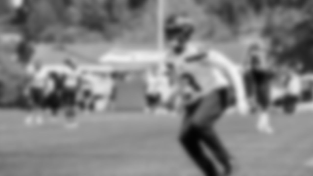 Safety Nick Emmanwori (3) practiced on day one of rookie minicamp on May 2, 2025 at the Virginia Mason Athletic Center.