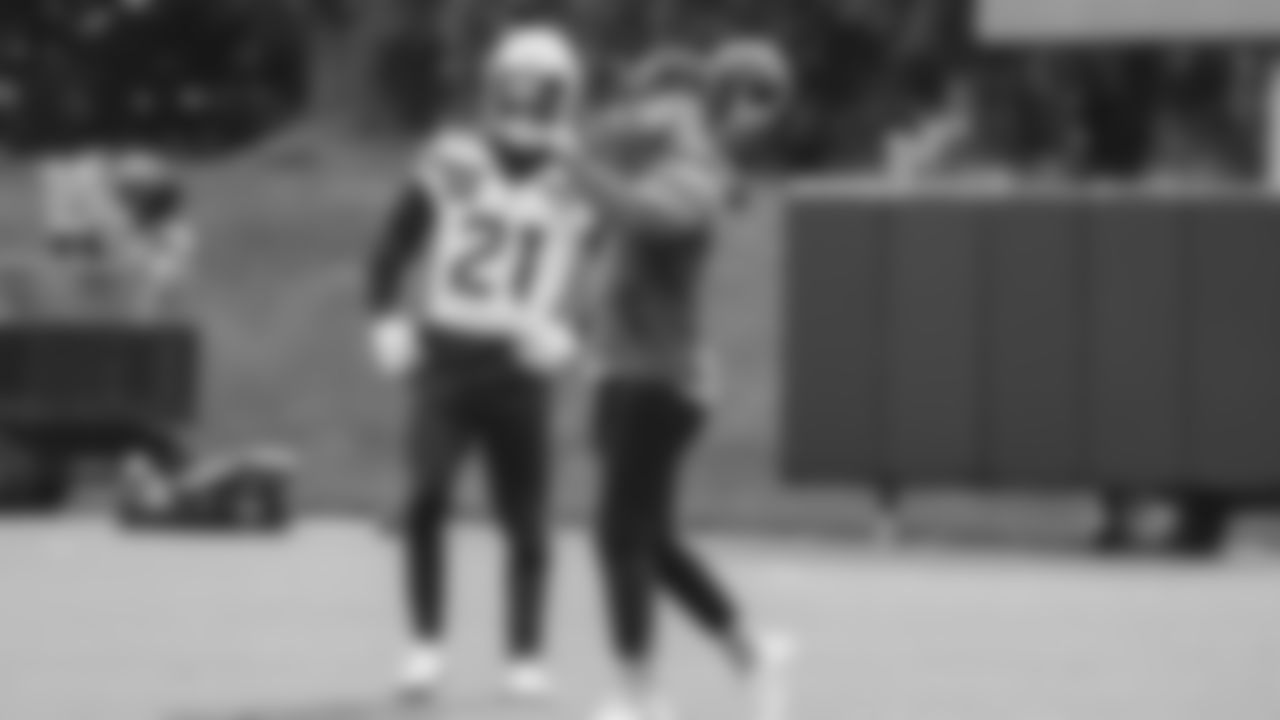 Seahawks safeties coach Jeff Howard at practice on Friday, October 31, 2025 at the Virginia Mason Athletic Center.