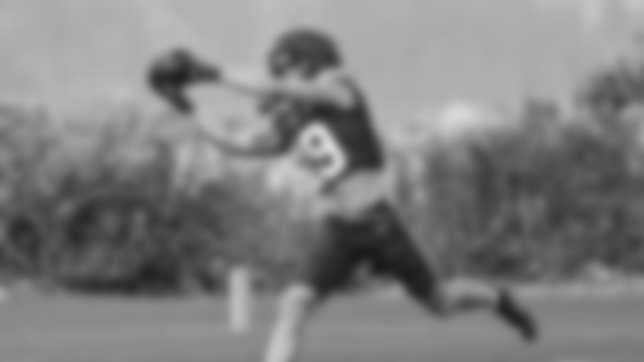 Seahawks wide receiver Jake Bobo (19) practiced on Wednesday, October 29, 2025 at the Virginia Mason Athletic Center.