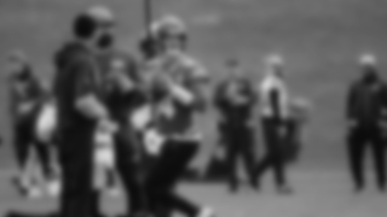 Seahawks quarterback Sam Darnold (14) practiced on Wednesday, December 24, 2025 at the Virginia Mason Athletic Center.