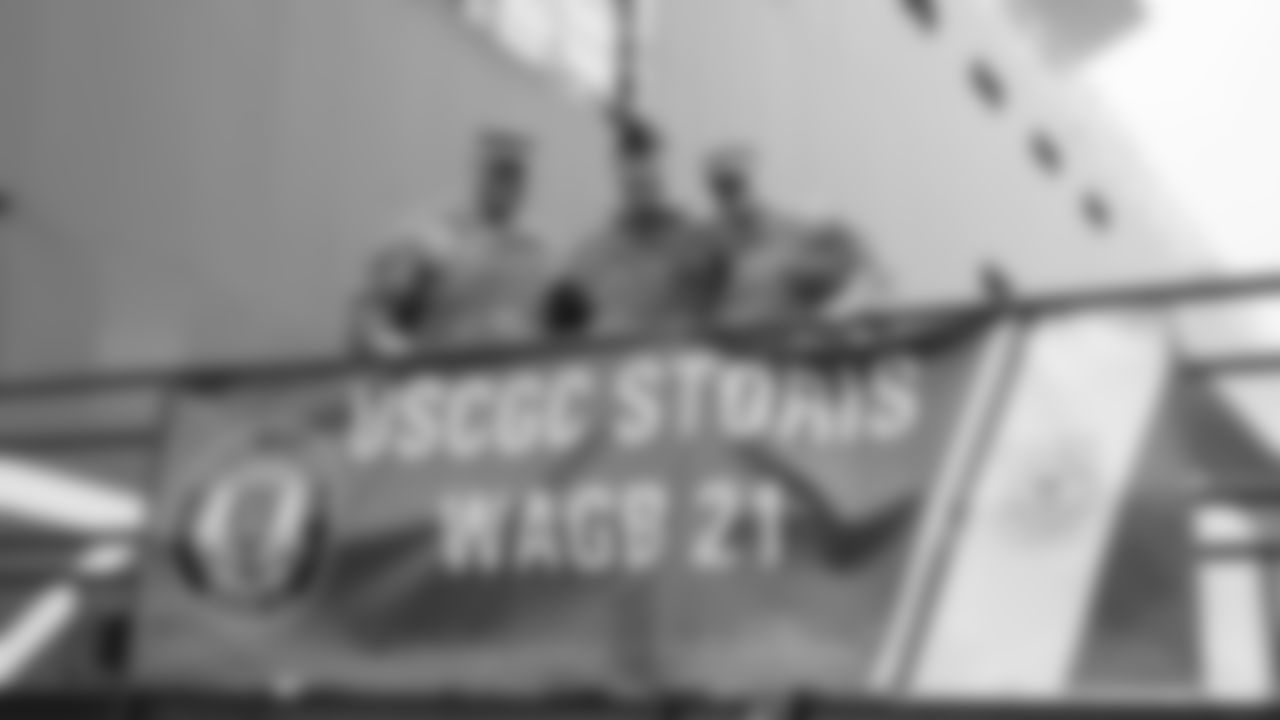 USAA's "Change of Command" event is to celebrate a different military service each year: rotating through the 5 branches -- Army, Airforce, Navy, Coast Guard, Marines.