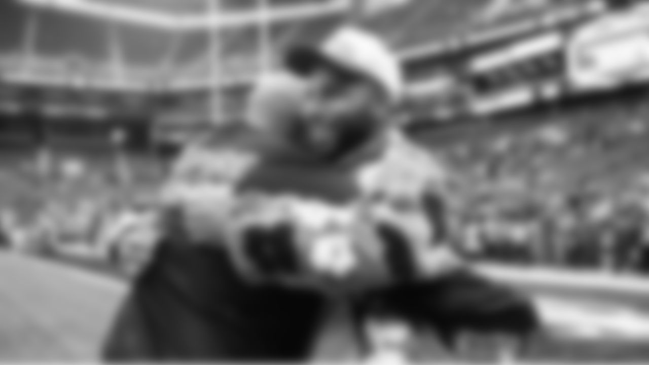 Seahawks Legend and Super Bowl champion Golden Tate was on hand for the game, and greeted staffers along the sidelines during pregame.