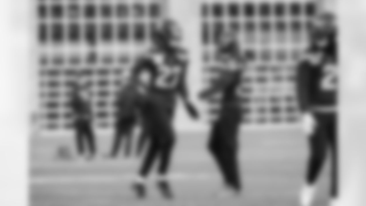 Seahawks cornerback Riq Woolen (27) practiced at the Virginia Mason Athletic Center on Thursday, December 5, 2024.