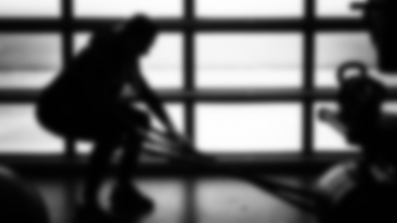 Seahawks wide receiver Jake Bobo (19) worked out on Monday, January 19, 2026 at the Virginia Mason Athletic Center,