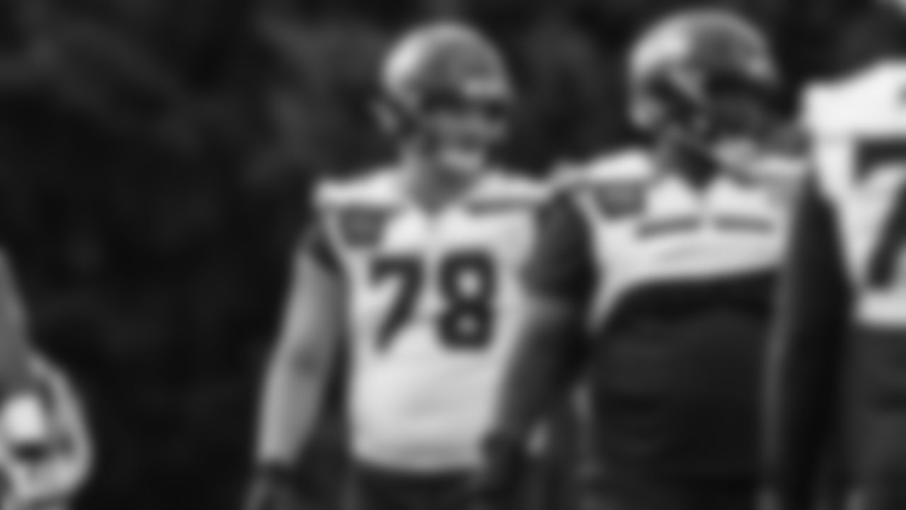 Seahawks offensive lineman Mason Richman (78) practiced on Thursday, October 9, 2025 at the Virginia Mason Athletic Center.