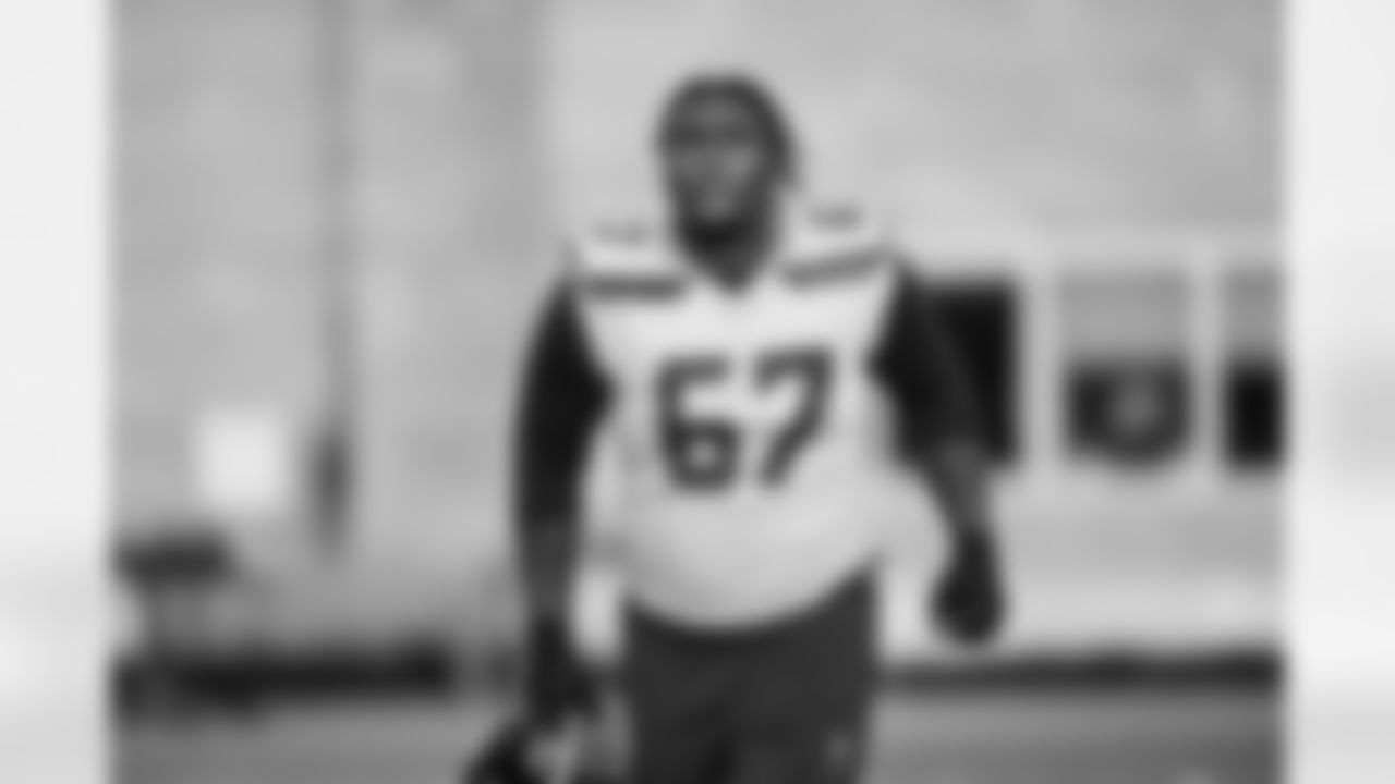 Seahawks tackle Charles Cross (67) practiced on Wednesday, December 11, 2024 at the Virginia Mason Athletic Center