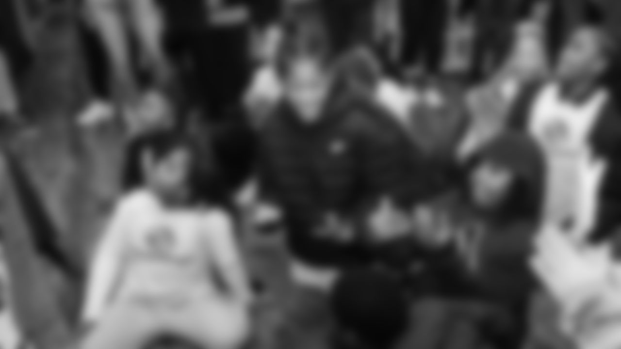 Seahawks offensive lineman Josh Jones was joined by fellow offensive linemen as they hosted a holiday shopping spree for kids from the Boys & Girls Club on December 9, 2025.