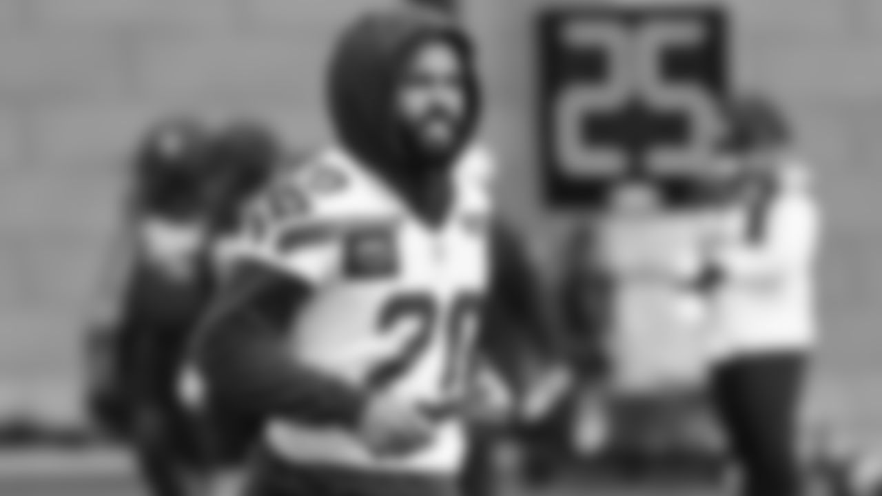 Seahawks safety Julian Love (20) practiced on Wednesday, October 29, 2025 at the Virginia Mason Athletic Center.