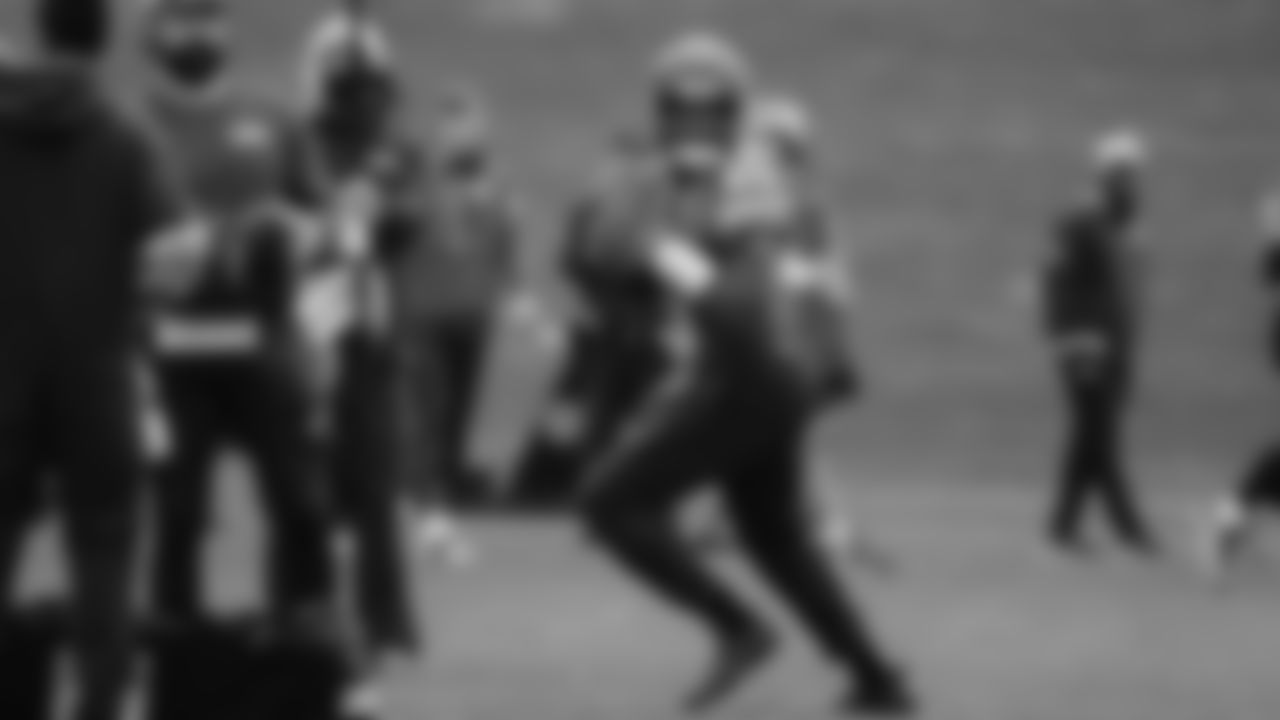 Seahawks quarterback Jalen Milroe (6) practiced on Wednesday, December 24, 2025 at the Virginia Mason Athletic Center.