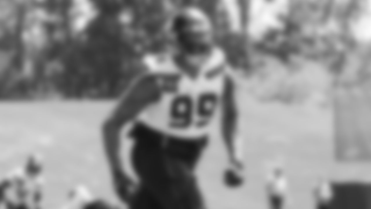 Seahawks defensive end Leonard Williams (99) participated in a workout on day two of minicamp on Wednesday, June 11, 2025 at the Virginia Mason Athletic Center.