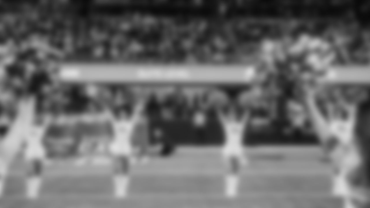 Seahawks dancers on week 7 vs. the Houston Texans on October 20, 2025.