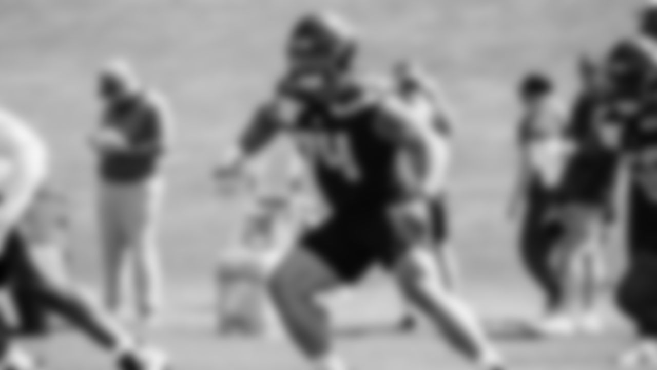 Center Mose Vavao (74) practiced on day one of rookie minicamp on May 2, 2025 at the Virginia Mason Athletic Center.