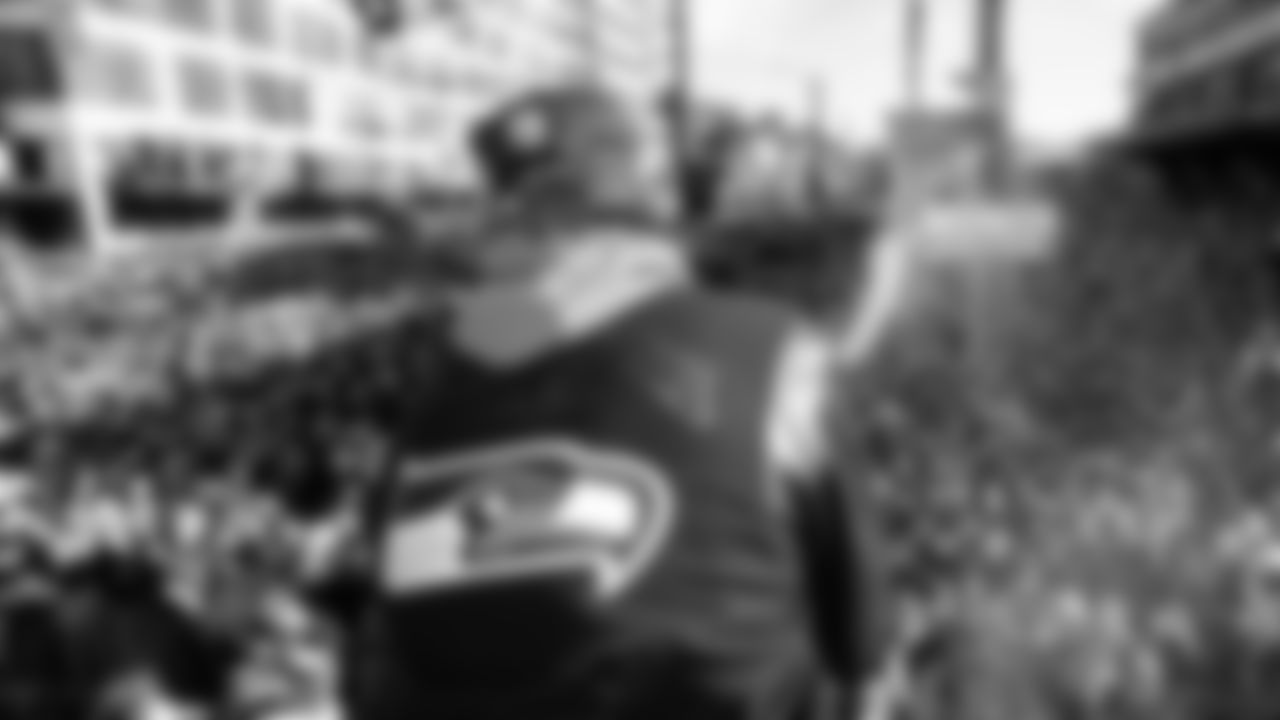 The Seahawks participated in the World Championship Parade through downtown Seattle on February 11, 2026.