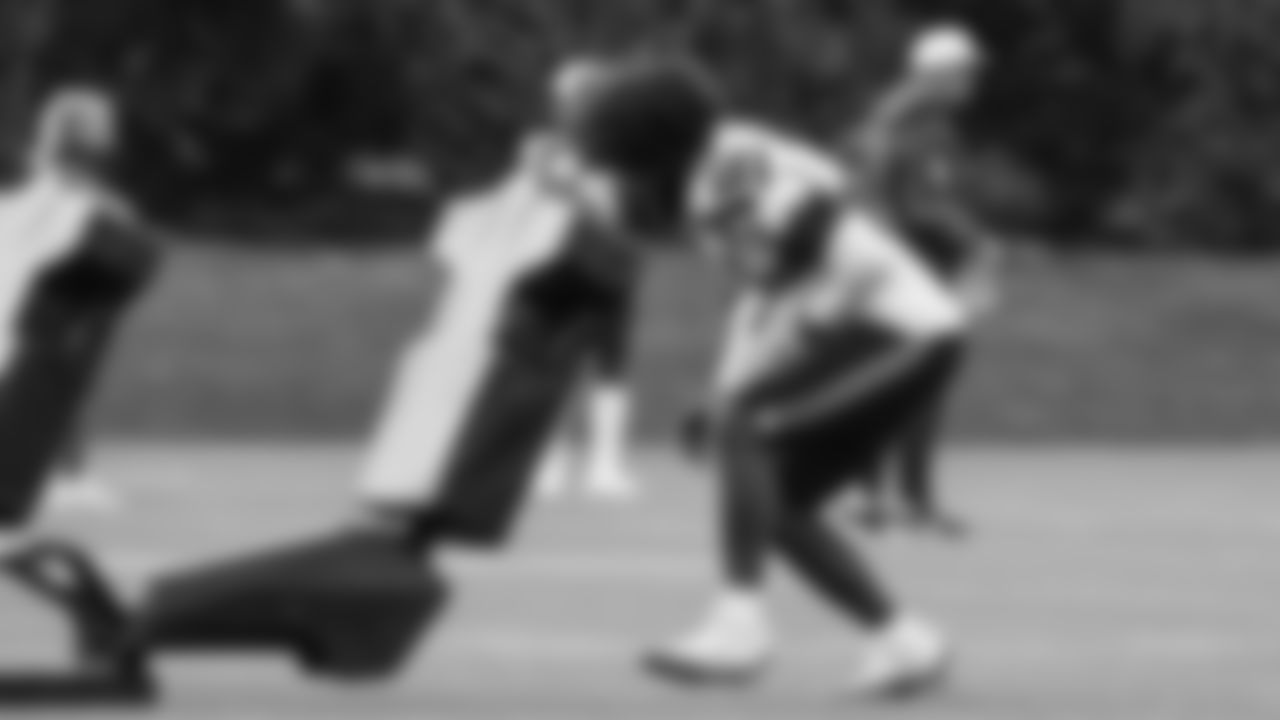 Seahawks linebacker Ernest Jones IV (13) practiced on Thursday, October 16, 2025 at the Virginia Mason Athletic Center.