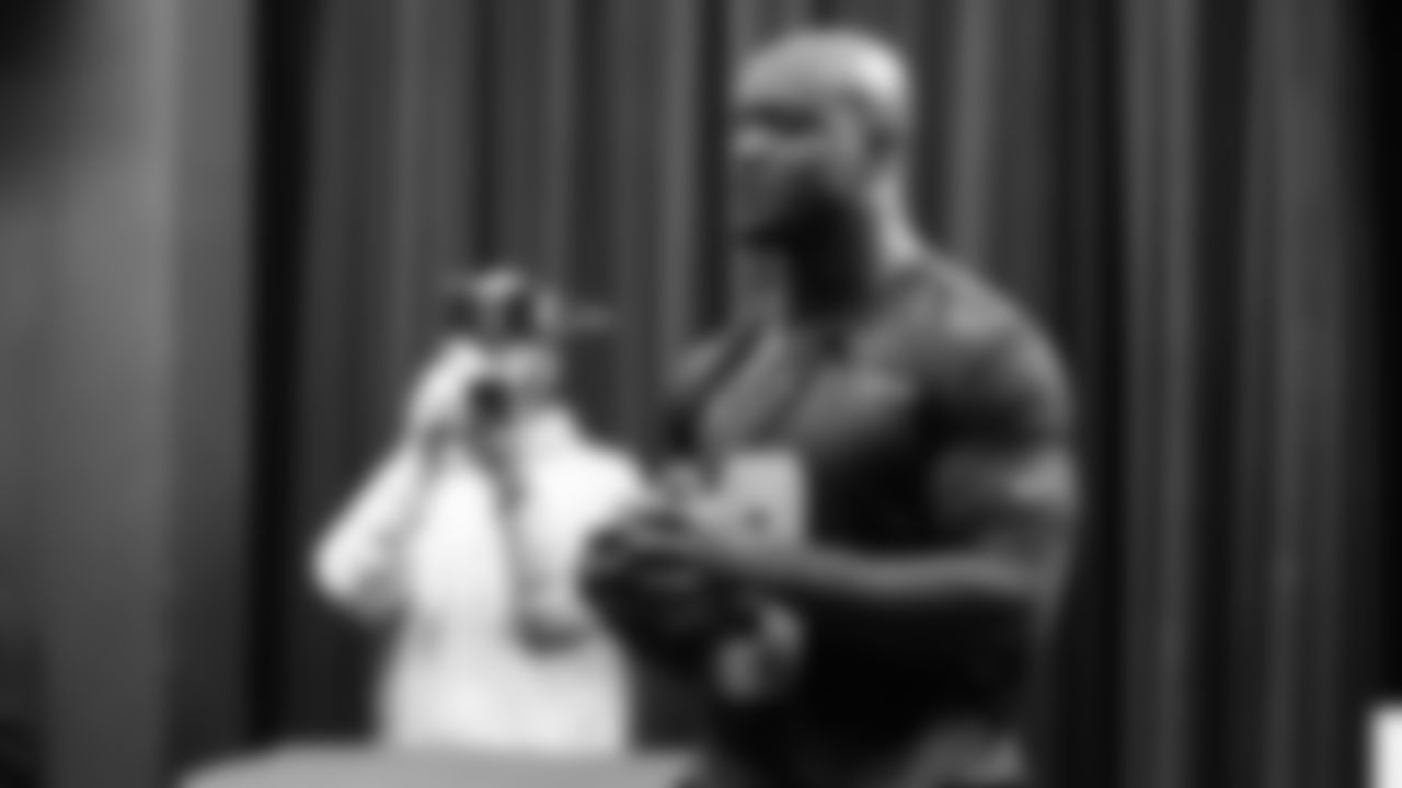 The Seahawks and American Family Insurance teamed up to empower local high school athletes and promote player safety with the donation of 150 Guardian Caps to the football teams at Chief Sealth International High School and Curtis Senior High School.