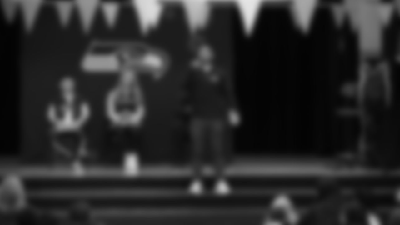 The Seattle Seahawks visited Rainier View Elementary with special appearances from Seahawk Dancers and Legend Garry Gilliam on December 11, 2025.