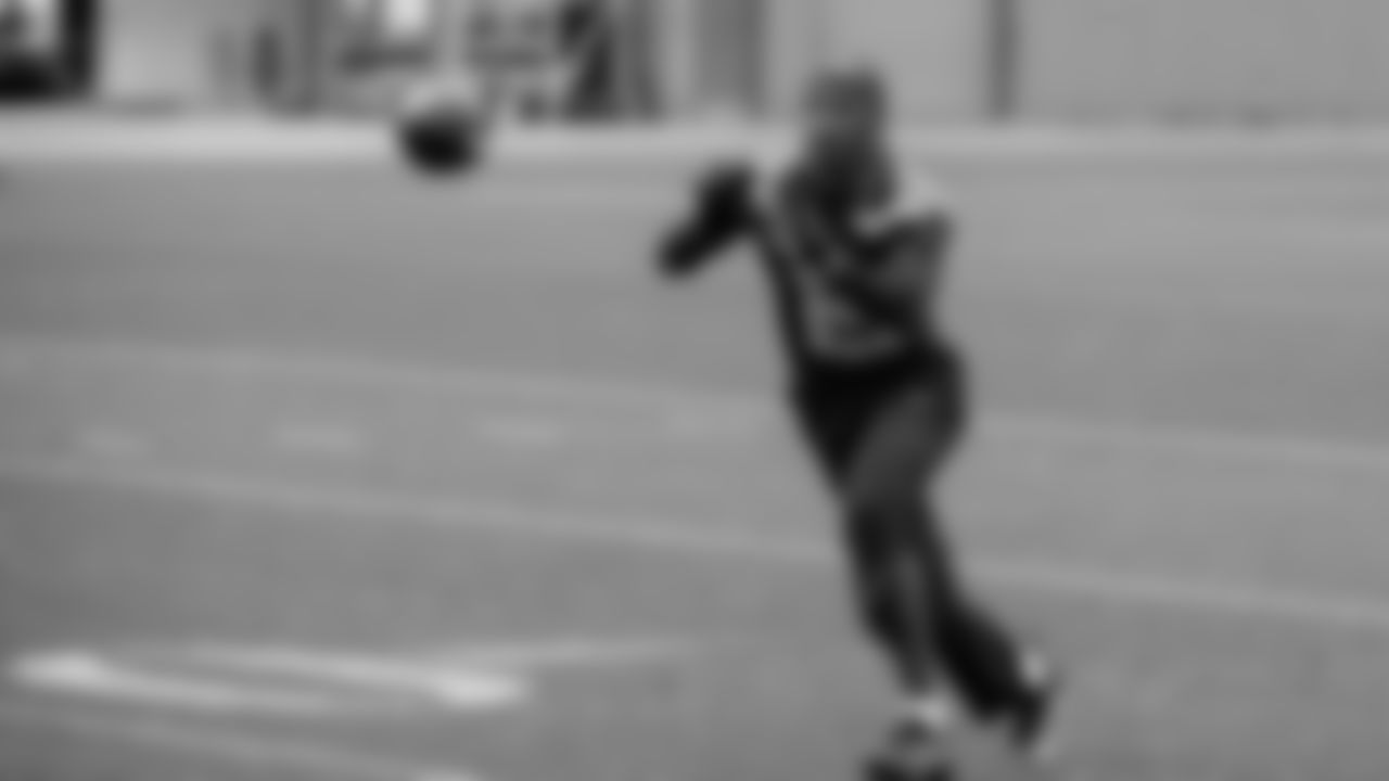 Seahawks wide receiver Tory Horton (15) participated in a workout on May 20, 2025 at the Virginia Mason Athletic Center.