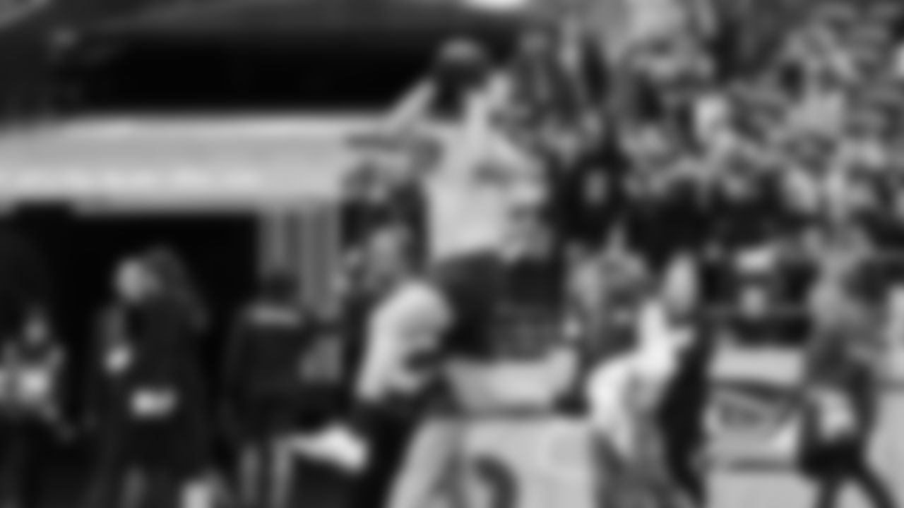 Seahawks fullback Brady Russell (38) warms up at Lumen Field for the Week 15 matchup vs. the Indianapolis Colts.