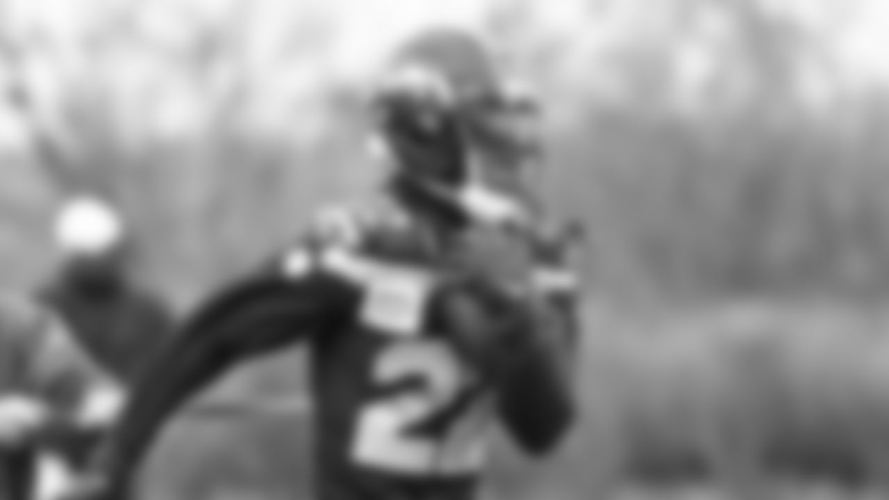 Seahawks wide receiver Rashid Shaheed (22) practiced on Thursday, January 29, 2026 at the Virginia Mason Athletic Center.