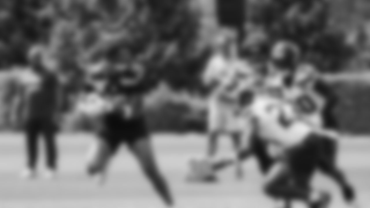 Seahawks tight end Elijah Arroyo (18) practiced on day four of training camp on July 26, 2025 at the Virginia Mason Athletic Center.