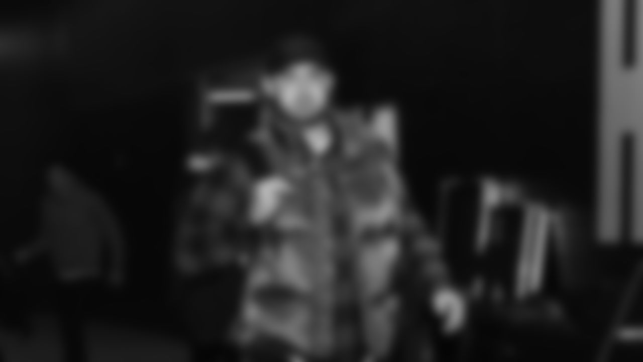 Seahawks long snapper Chris Stoll (41) arrived at Lumen Field for the Week 16 matchup vs. the L.A. Rams.