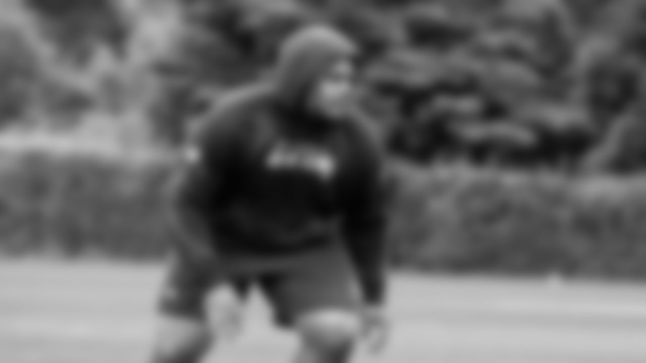 Seahawks defensive tackle Byron Murphy II (91) participated in a workout on May 21, 2025 at the Virginia Mason Athletic Center.