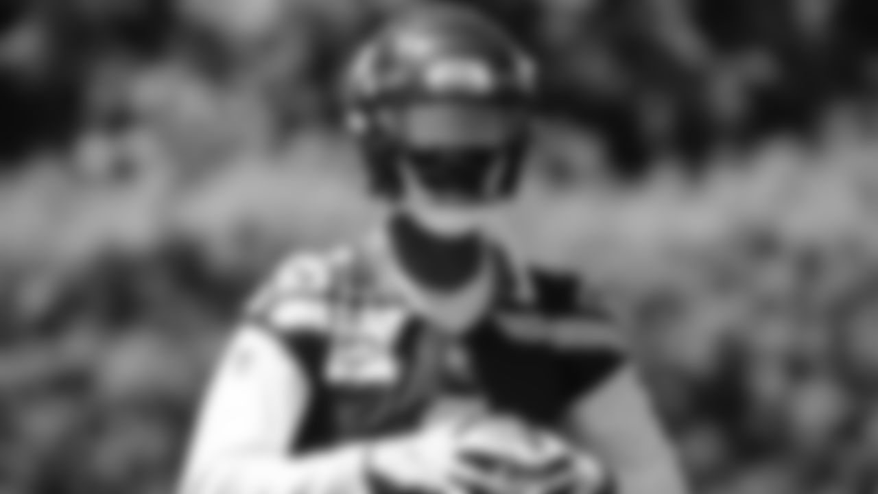 Seahawks wide receiver Marquez Valdes-Scantling (1) participated in a workout on day one of minicamp on Tuesday, June 10, 2025 at the Virginia Mason Athletic Center.