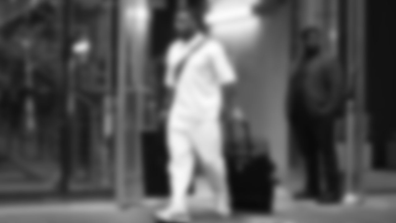 Seahawks safety Quandre Diggs (37) departed the team hotel for the Week 17 matchup vs. Panthers on December 28, 2025.