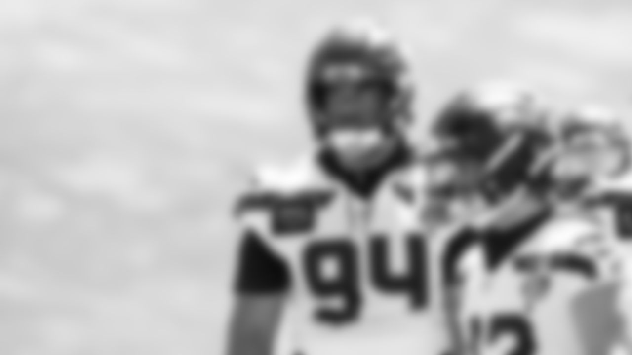 Seahawks defensive end Mike Morris (94) participated in a workout on day three of OTAs on Friday, May 30, 2025 at the Virginia Mason Athletic Center.