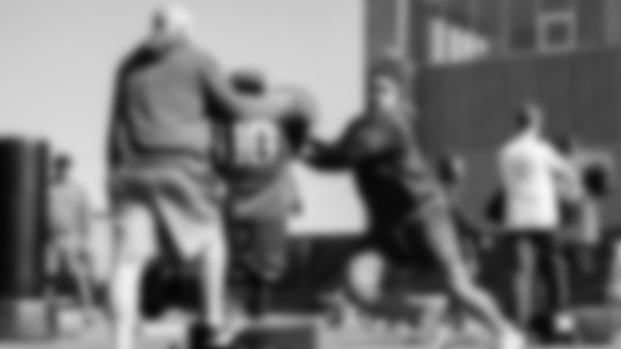 Seahawks defensive tackle Byron Murphy II (91) participated in a workout on May 5, 2025 at the Virginia Mason Athletic Center.