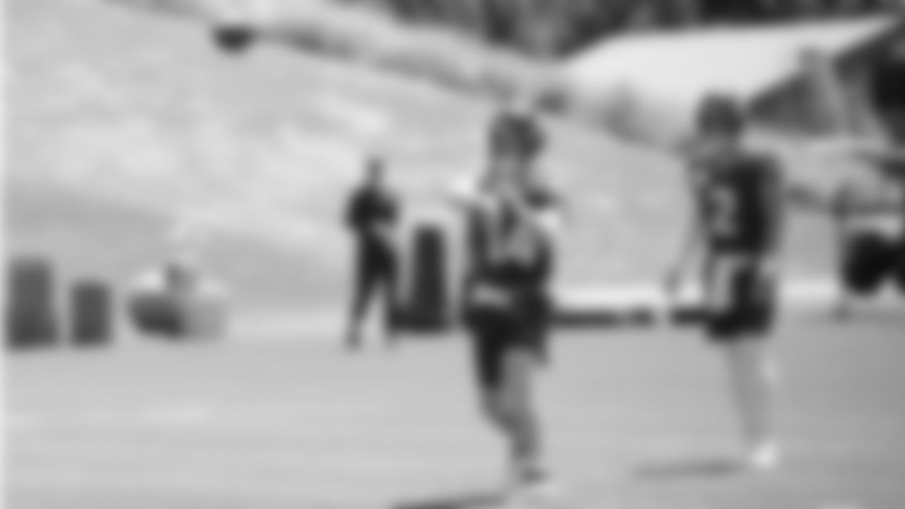 Seahawks quarterback Sam Darnold (14) participated in a workout on day six of OTAs on Thursday, June 5, 2025 at the Virginia Mason Athletic Center.