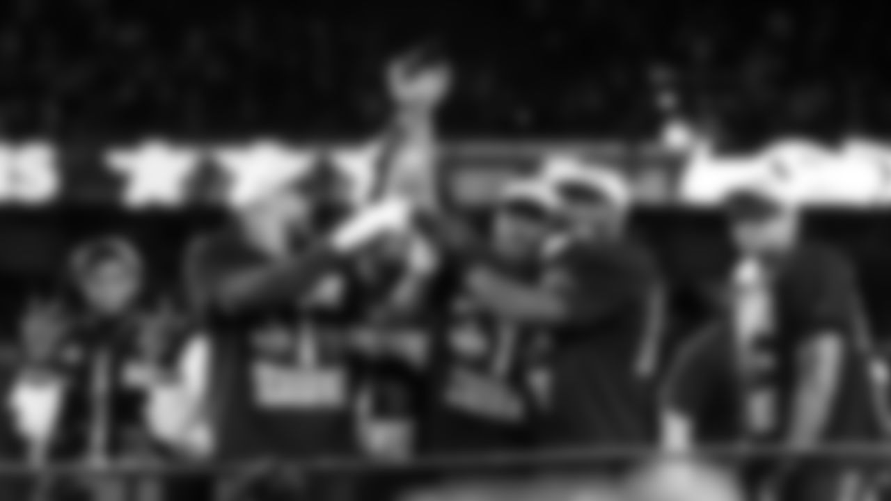 The Seahawks celebrated the 29-13 victory vs. the Patriots in Super Bowl LX.