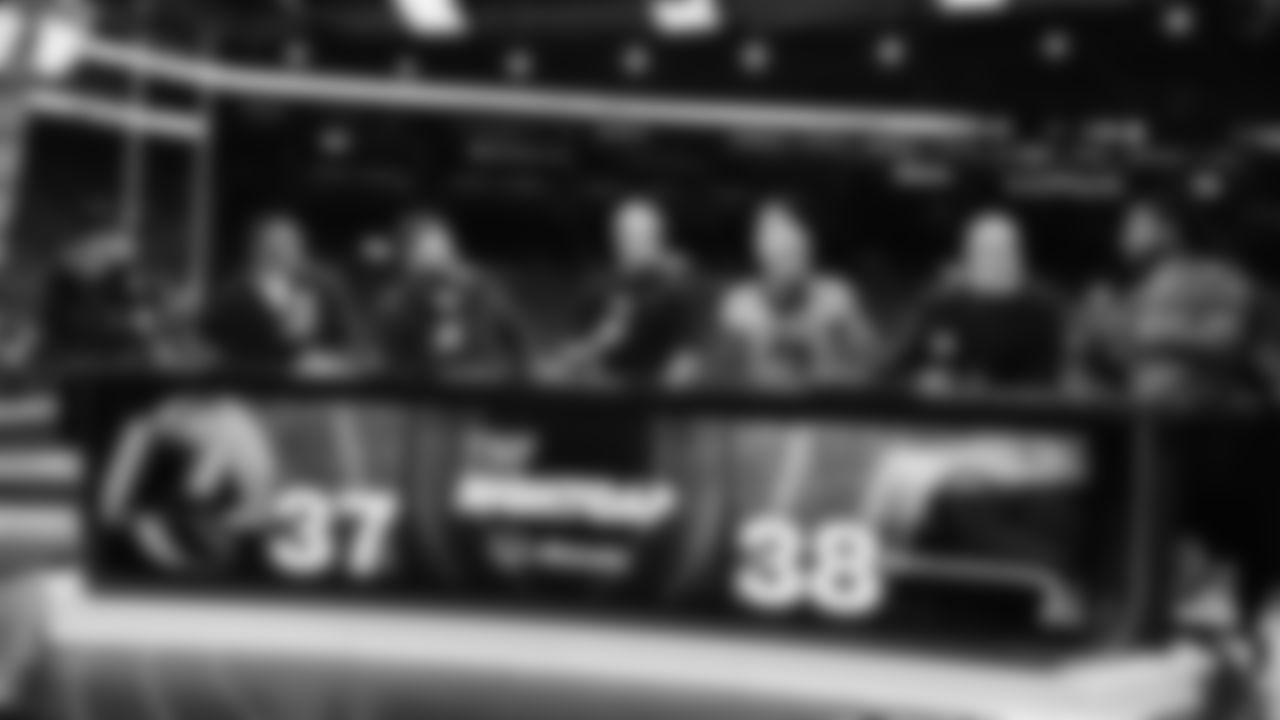 Sam Darnold, Jaxon Smith-Njigba, Devon Witherspoon, and Nick Emmanwori celebrate and talk about the win on Thursday Night Football