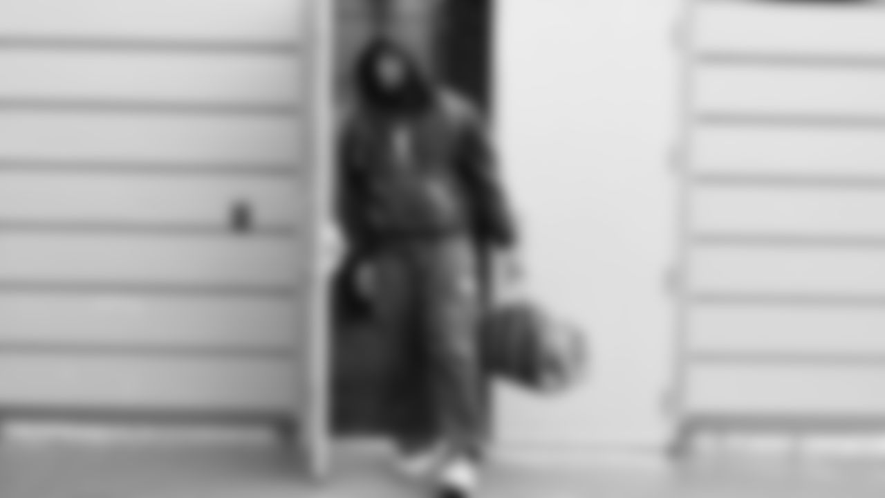 Seahawks tackle Charles Cross (67) departed the Virginia Mason Athletic Center on November 1, 2025.