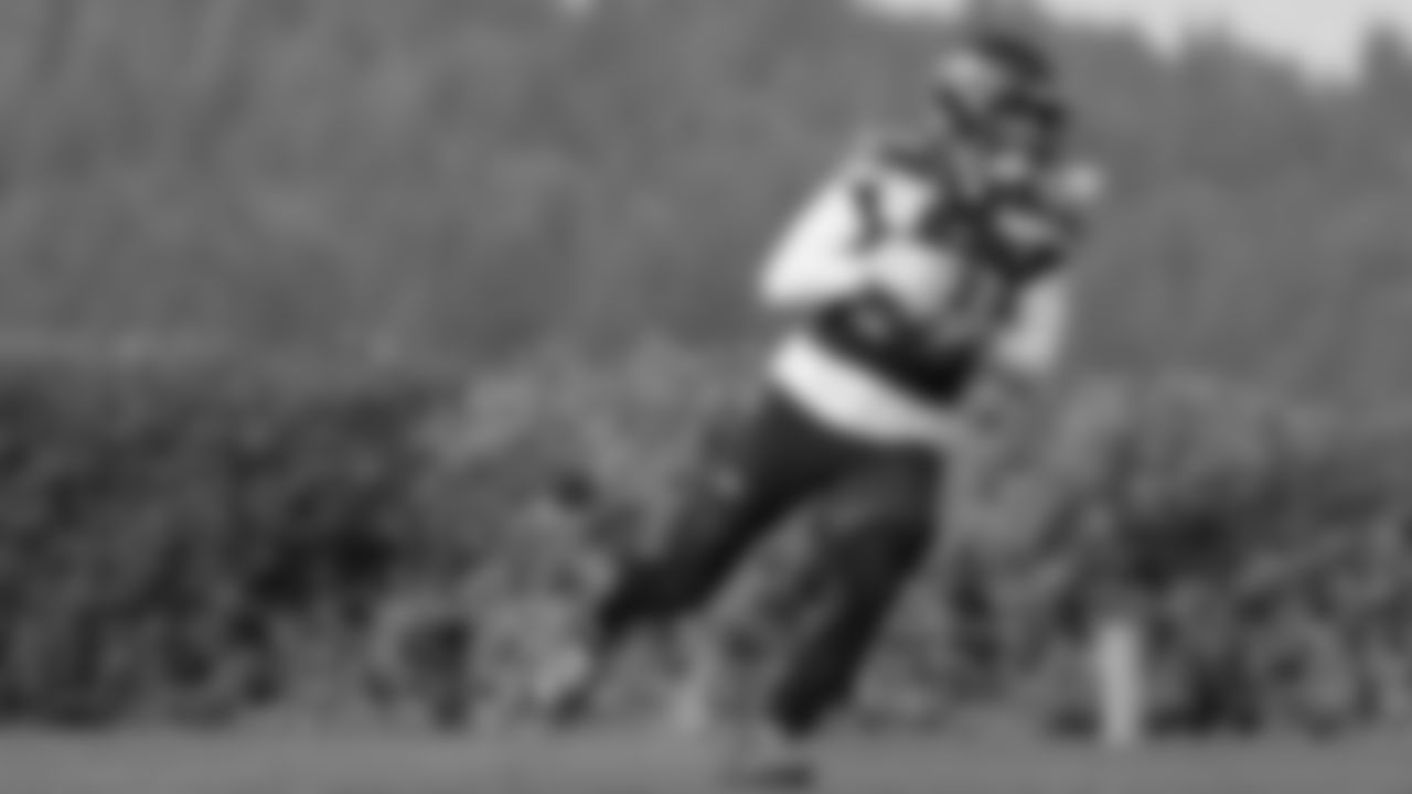 Seahawks wide receiver Cody White (82) practiced on Friday, October 17, 2025 at the Virginia Mason Athletic Center.