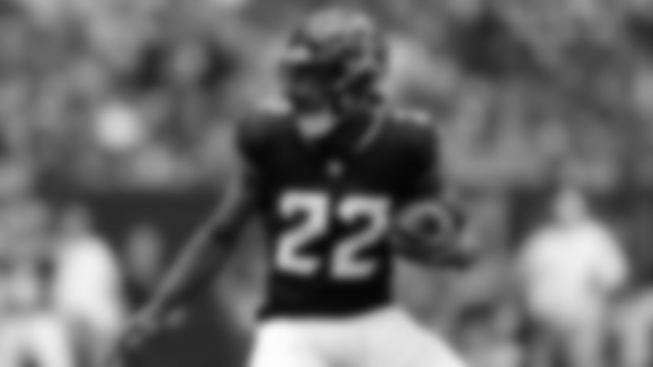 Houston Texans running back Cam Akers (22) during an NFL preseason football game against the Los Angeles Rams Saturday, Aug. 24, 2024, in Houston. (AP Photo/Eric Gay)