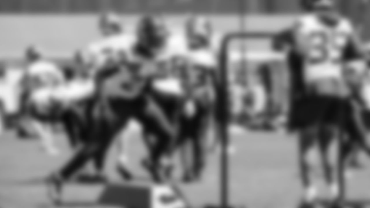 Seahawks cornerback Riq Woolen (27) participated in a workout on day three of OTAs on Friday, May 30, 2025 at the Virginia Mason Athletic Center.