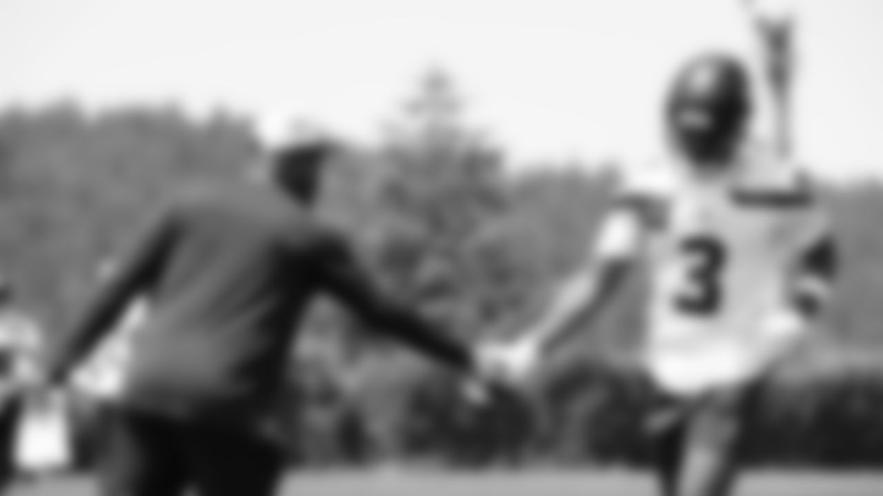 Seahawks safety Nick Emmanwori (3) participated in a workout on day four of OTAs on Monday, June 2, 2025 at the Virginia Mason Athletic Center.