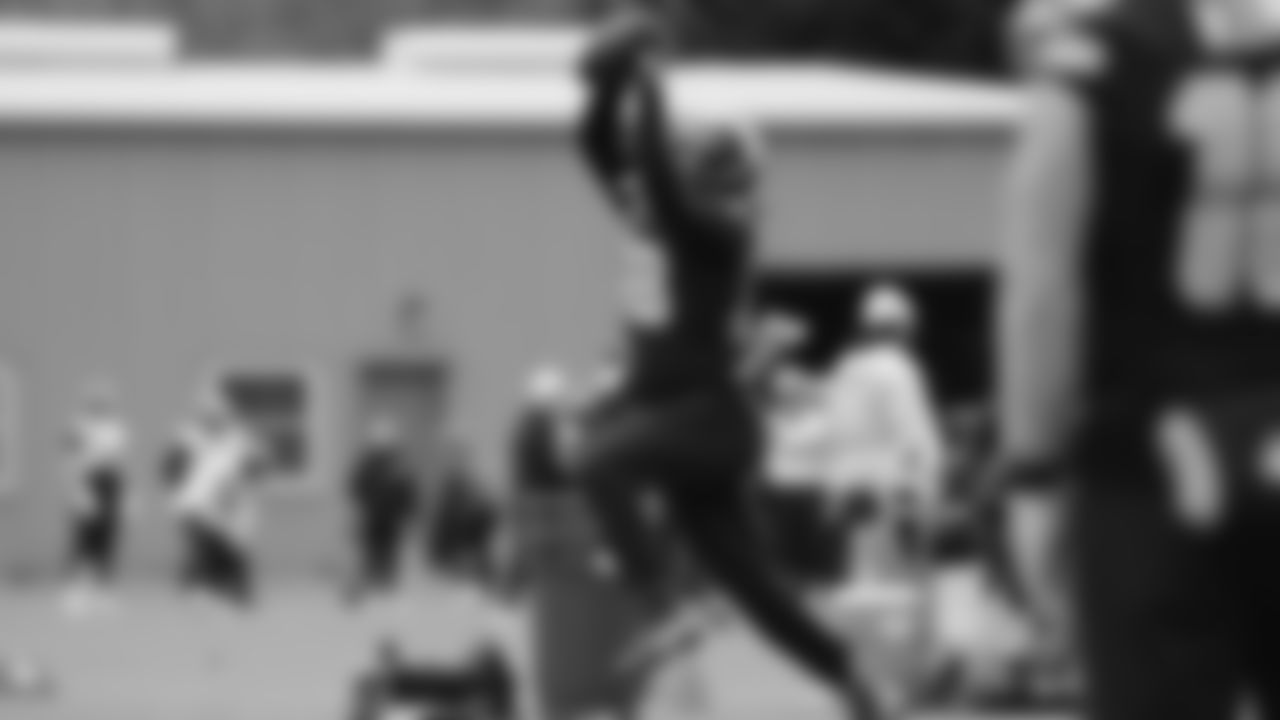 Seahawks tight end Elijah Arroyo (18) practiced on Thursday, January 8, 2026 at the Virginia Mason Athletic Center.