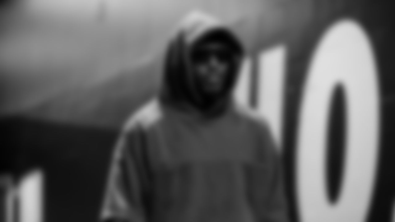 Seahawks safety D'Anthony Bell (23) arrives at Lumen Field for the Week 10 matchup vs. the Arizona Cardinals.