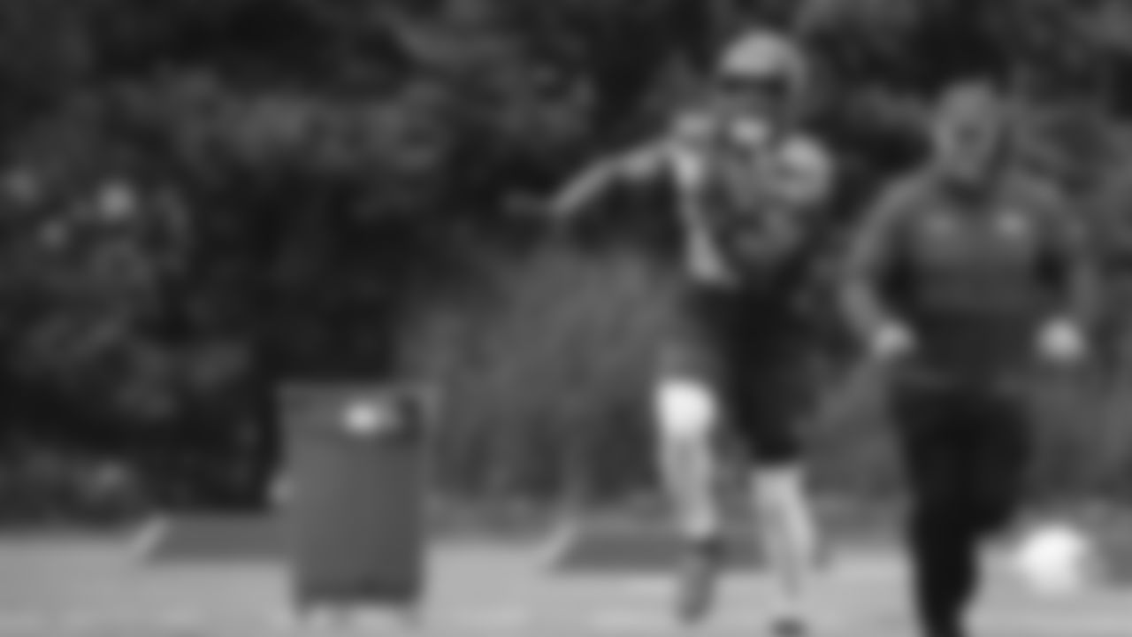 Seahawks wide receiver Dareke Young (83) practiced on Thursday, January 29, 2026 at the Virginia Mason Athletic Center.