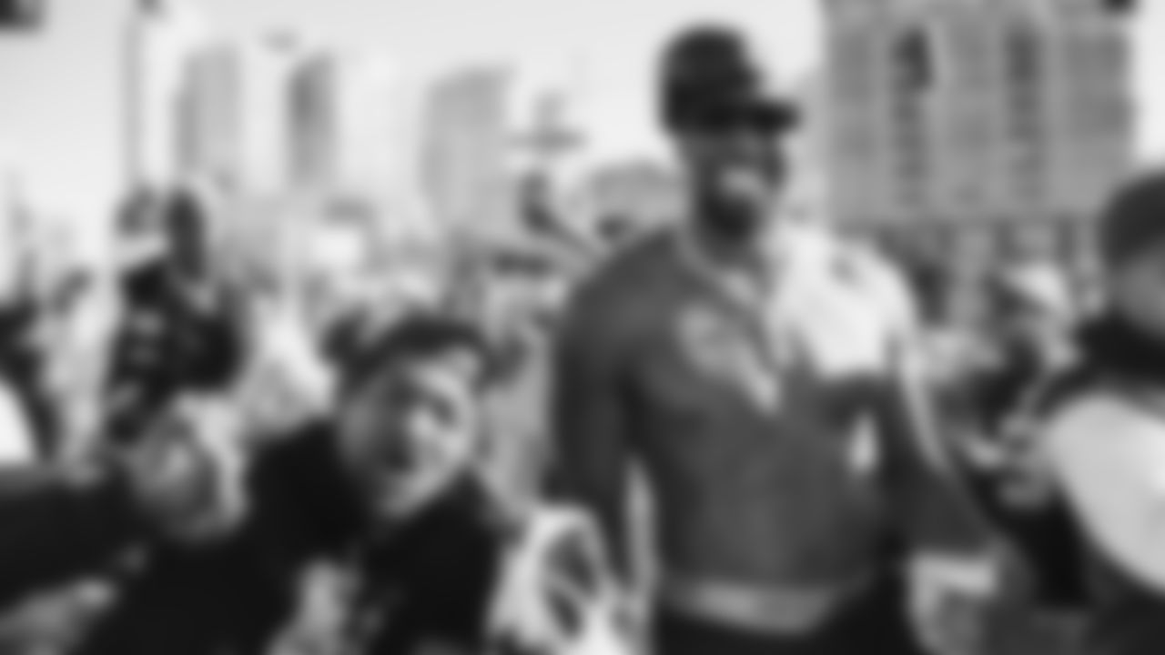 The Seahawks participated in the World Championship Parade through downtown Seattle on February 11, 2026.